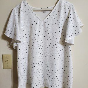 Loft polka dot blouse